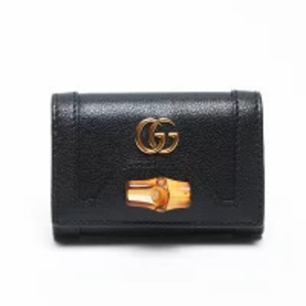 Gucci Bamboo Key Case Wallet Black